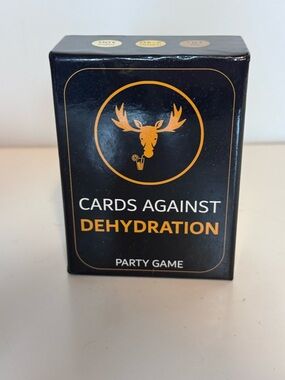 Cards Against Dehydration Party Game — Black and Gold Edition